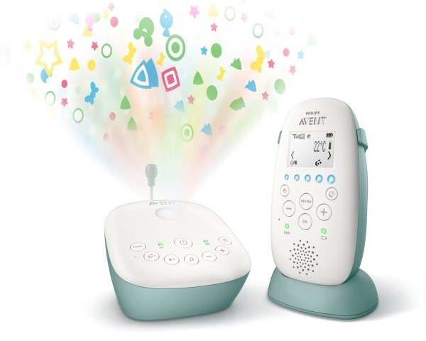 Philips Avent Scd731 Dect-Babyalarm, 330 M, Digital, 50 M, 330 M, Grøn, Hvid, Lcd