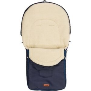 Sensillo Woolly Sleeping Bag - Navy Til Barnevogn (95X40)