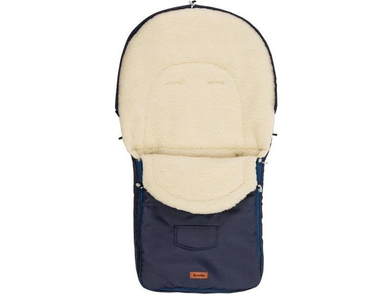 Sensillo Woolly Sleeping Bag - Navy Til Barnevogn (95X40)