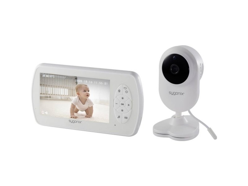 Sygonix Hd-Babyalarm Sy-4548738 Babyalarm Med Kamera Trådløs 2,4 Ghz