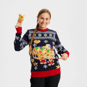 Den “Kiksede” Julesweater – dame / kvinder