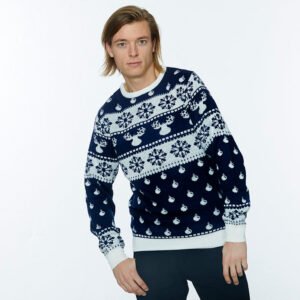 Den Klassiske Julesweater Blå – herre / mænd.