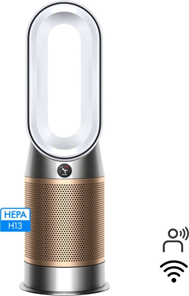 Dyson Hot + Cool Formaldehyde luftrenser HP09 (hvid/guld)