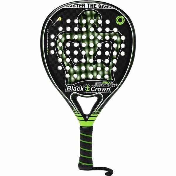 Padel bat Black Crown Piton Attack 12K Sort